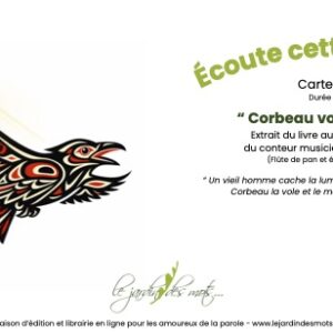 Carte postale audio - Corbeau